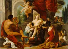 Hercules and Omphale, about 1700-1710. Creator: Luigi Garzi