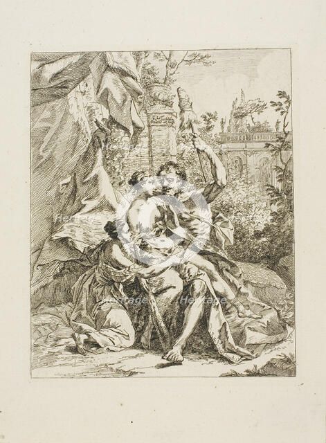 Hercules and Omphale, n.d. Creator: Johann Heinrich Tischbein.