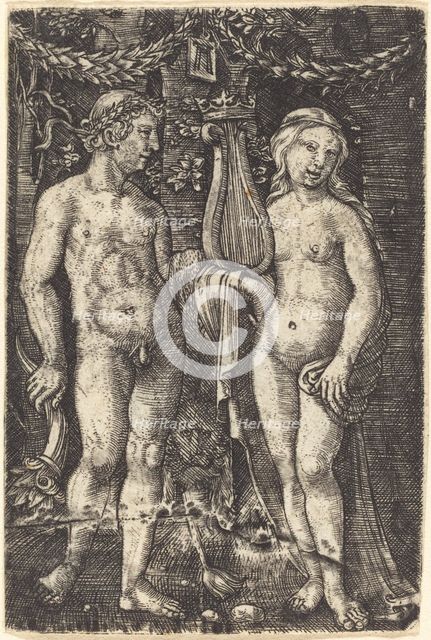 Hercules and a Muse, c. 1520/1525. Creator: Albrecht Altdorfer.