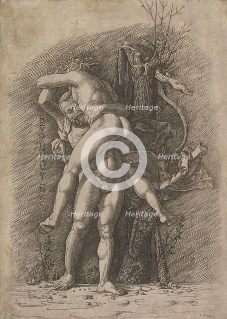 Hercules and Antaeus, ca. 1497. Creator: Unknown.