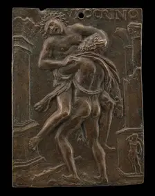 Hercules and Antaeus, early 16th century. Creator: Ulocrino