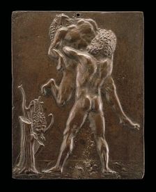 Hercules and Antaeus, late 15th - early 16th century. Creator: Moderno