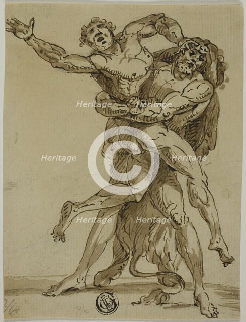 Hercules and Antaeus, n.d. Creator: Unknown.