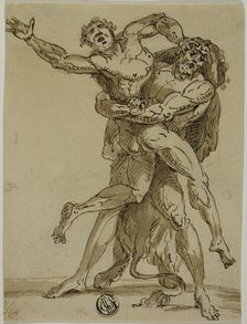 Hercules and Antaeus, n.d. Creator: Unknown