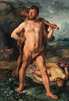 Hercules and Cacus, 1613. Creator: Goltzius, Hendrick (1558-1617)