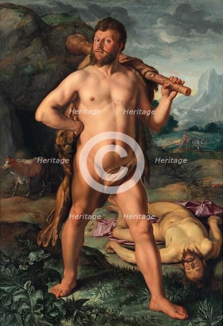 Hercules and Cacus, 1613. Creator: Goltzius, Hendrick (1558-1617).