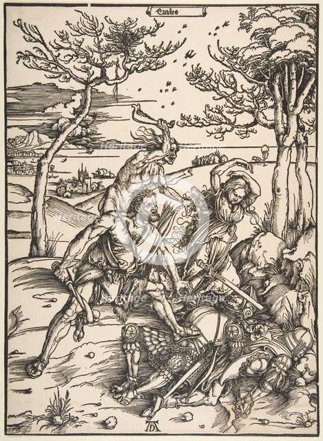 Hercules and Cacus.n.d. Creator: Albrecht Durer.