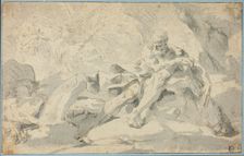 Hercules and Cacus, n.d. Creator: Sebastiano Galeotti