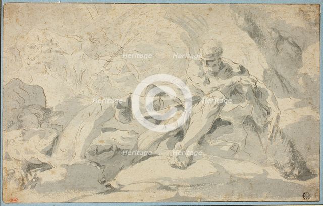 Hercules and Cacus, n.d. Creator: Sebastiano Galeotti.