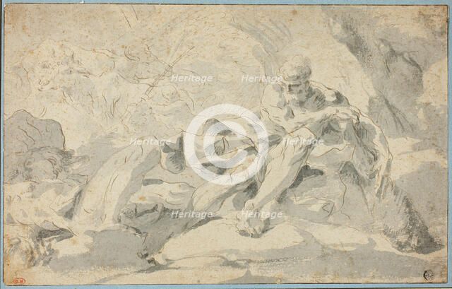 Hercules and Cacus, n.d. Creator: Sebastiano Galeotti.