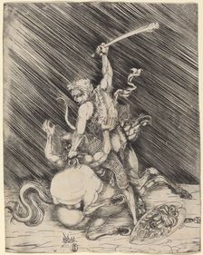 Hercules and Cacus, c. 1515/1520. Creator: Master of 1515