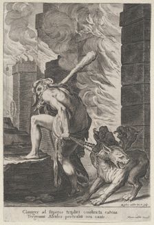 Hercules and Cerberus, 1586-1629. Creator: Aegidius Sadeler II