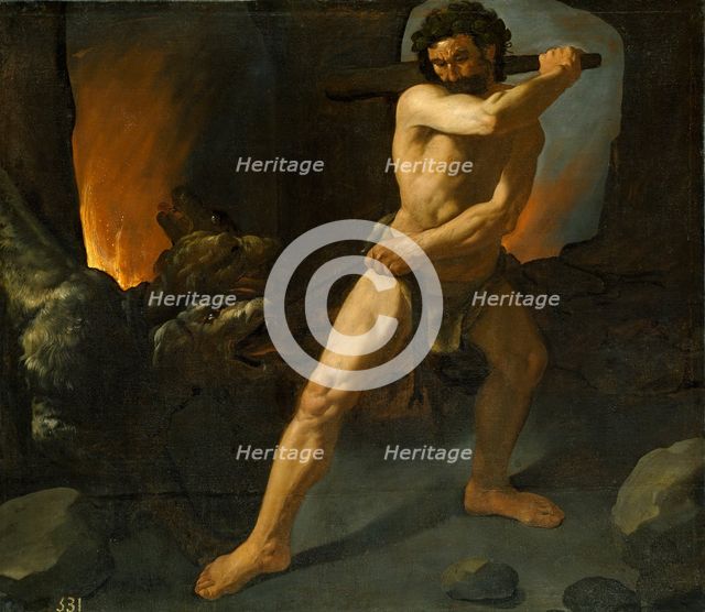 Hercules and Cerberus, 1634. Creator: Francisco de Zurbaran.