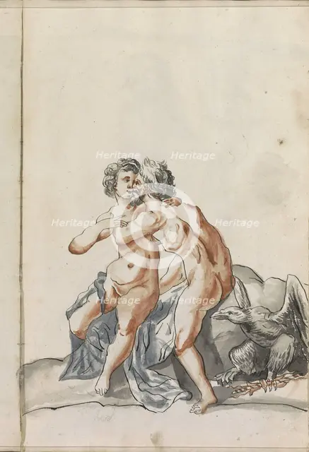 Hercules and Deïanira, 1696. Creator: Hendrick van Beaumont.