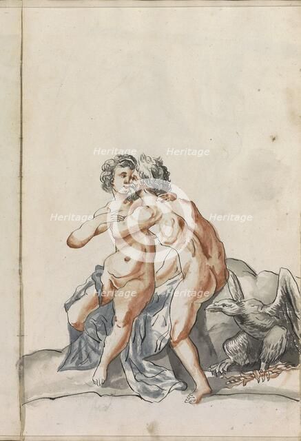 Hercules and Deïanira, 1696. Creator: Hendrick van Beaumont.