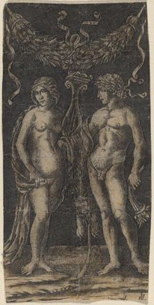 Hercules and Deianira, c. 1490/1510. Creators: Francesco Francia, Peregrino da Cesena
