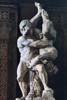 Hercules and Diomede c mid 16th century (?). Artist: Vicenzo di Raffaello de Rossi