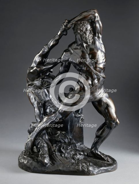 Hercules and Lychas, Modelled in 1796; this cast c.1825-1850. Creator: Antonio Canova.