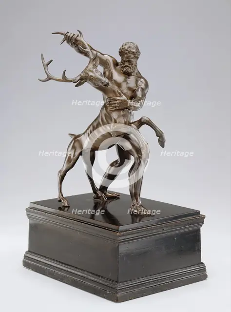 Hercules and the Arcadian Stag, early 17th century. Creator: Antonio Susini.