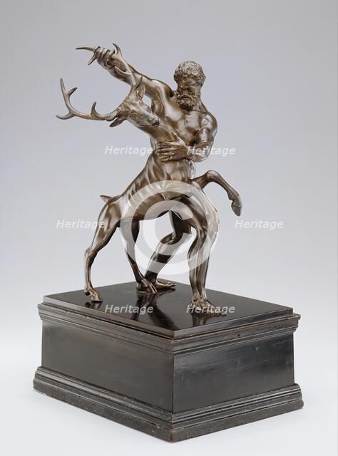 Hercules and the Arcadian Stag, early 17th century. Creator: Antonio Susini.