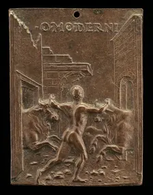 Hercules and the Cattle of Geryon, late 15th - early 16th century. Creator: Moderno
