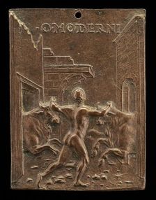 Hercules and the Cattle of Geryon, late 15th - early 16th century. Creator: Moderno