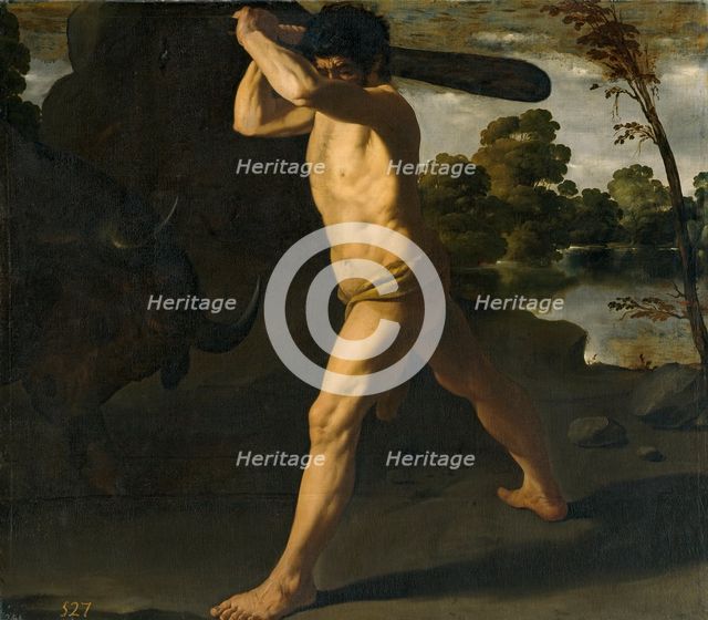 Hercules and the Cretan Bull, 1634. Creator: Francisco de Zurbaran.