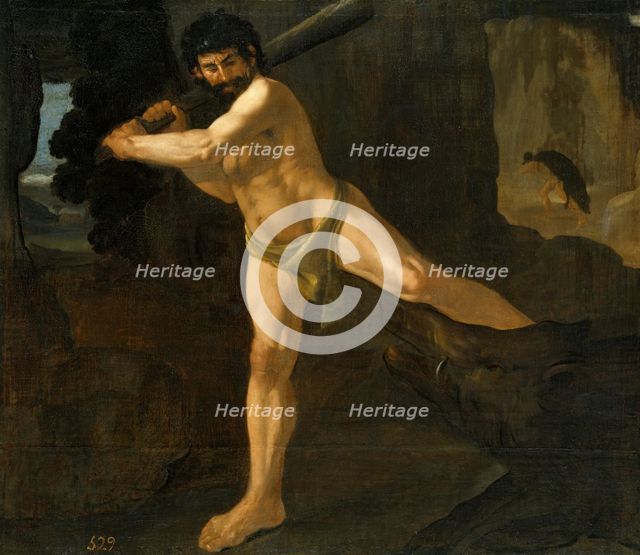 Hercules and the Erymanthian Boar, 1634. Creator: Francisco de Zurbaran.