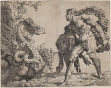 Hercules and the Hydra, 1552. Creator: Battista del Moro