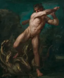 Hercules and the Hydra, 18th century. Creator: George Michael Moser