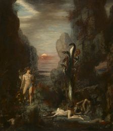 Hercules and the Lernaean Hydra, 1875/76. Creator: Gustave Moreau