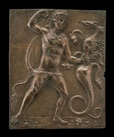 Hercules and the Lernaean Hydra, late 15th - early 16th century. Creator: Moderno