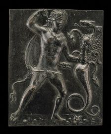 Hercules and the Lernaean Hydra, late 15th - early 16th century. Creator: Moderno