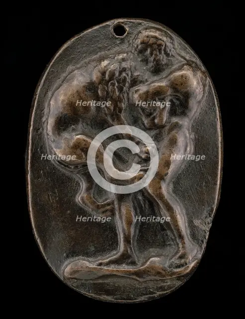 Hercules and the Nemean Lion, 15th century. Creator: Unknown.