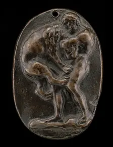 Hercules and the Nemean Lion, 15th century. Creator: Unknown