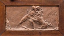 Hercules and the Nemean Lion, between late 18th and early 19th century. Creator: Jean Baptiste Stouf