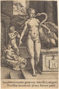 Hercules as a Child, 1550. Creator: Heinrich Aldegrever