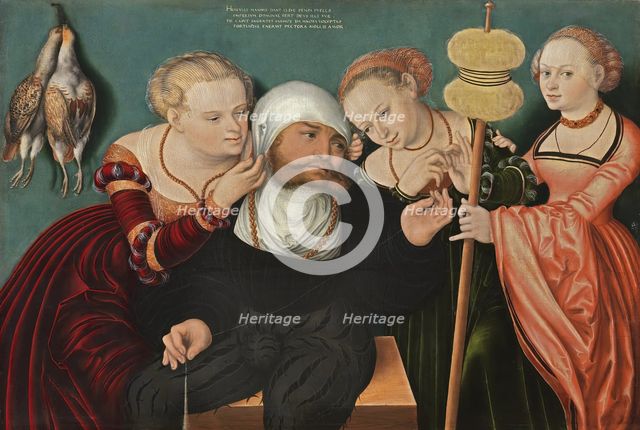 Hercules at the Court of Omphale, 1537. Creators: Hans Cranach, Lucas Cranach the Elder.