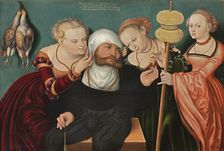 Hercules at the Court of Omphale, 1537. Creators: Hans Cranach, Lucas Cranach the Elder