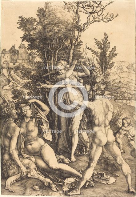 Hercules at the Crossroad, 1498/1499. Creator: Albrecht Durer.