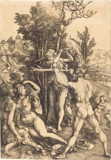 Hercules at the Crossroad, 1498/1499. Creator: Albrecht Durer