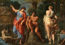 Hercules at the crossroads, 1596. Creator: Carracci, Annibale (1560-1609)