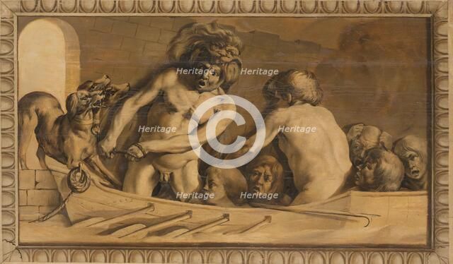 Hercules Gets Cerberus from the Underworld (Charon, the Ferryman of the Styx), 1645-1650. Creator: Jacob van Campen.