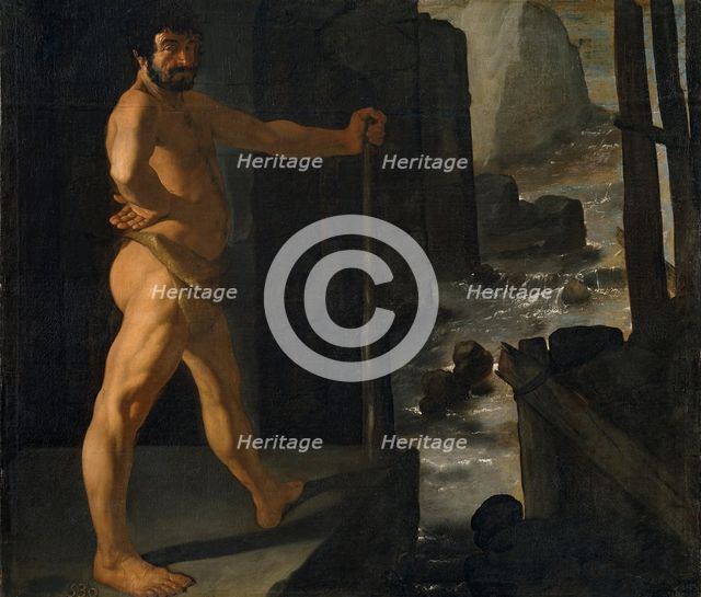 Hercules diverting the Course of the River Alpheus, 1634. Creator: Francisco de Zurbaran.