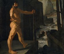 Hercules diverting the Course of the River Alpheus, 1634. Creator: Francisco de Zurbaran