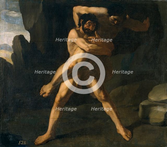 Hercules fighting with Antaeus, 1634. Creator: Francisco de Zurbaran.