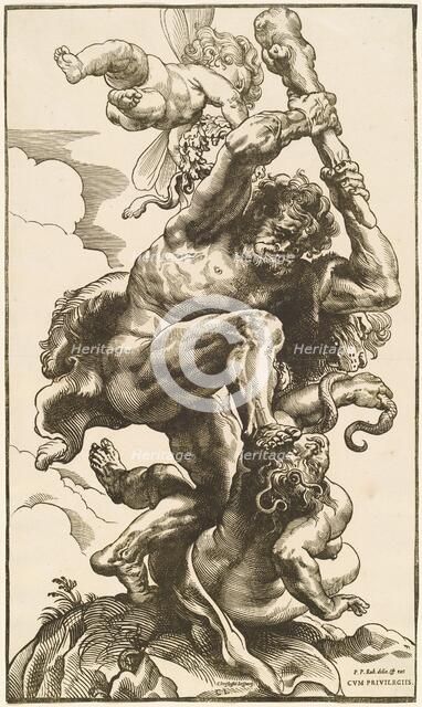 Hercules Fighting the Fury and the Discord. Creator: Christoffel Jegher.