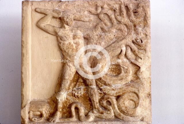 Hercules fights the Lernaean Hydra, Relic from Lerna, 3rd Century BC. Artist: Unknown.