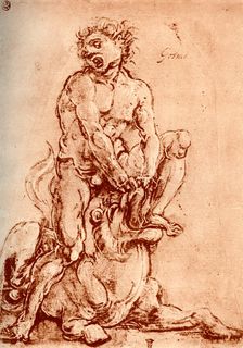 Hercules Killing the Lion 1913. Artist: Cosimo Tura