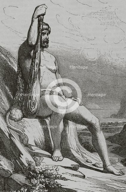 Hercules or Heracles - hero of classical mythology, 1852.  Creator: Unknown.